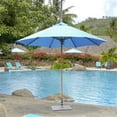 thumbnail image 1 of Galtech 9 ft. Light Wood Commercial Umbrella - Terra Cotta Sunbrella, 1 of 1