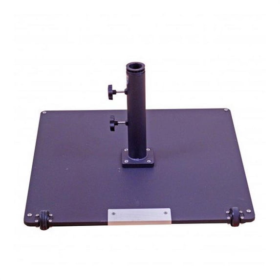 Galtech International 095sqbk 95 lbs Commercial Wheels Steel Plate Base