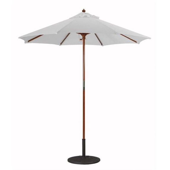Galtech International 12144 7.5 ft. Caf Style & Manual Lift Threaded Coupling Granite Sunbrella