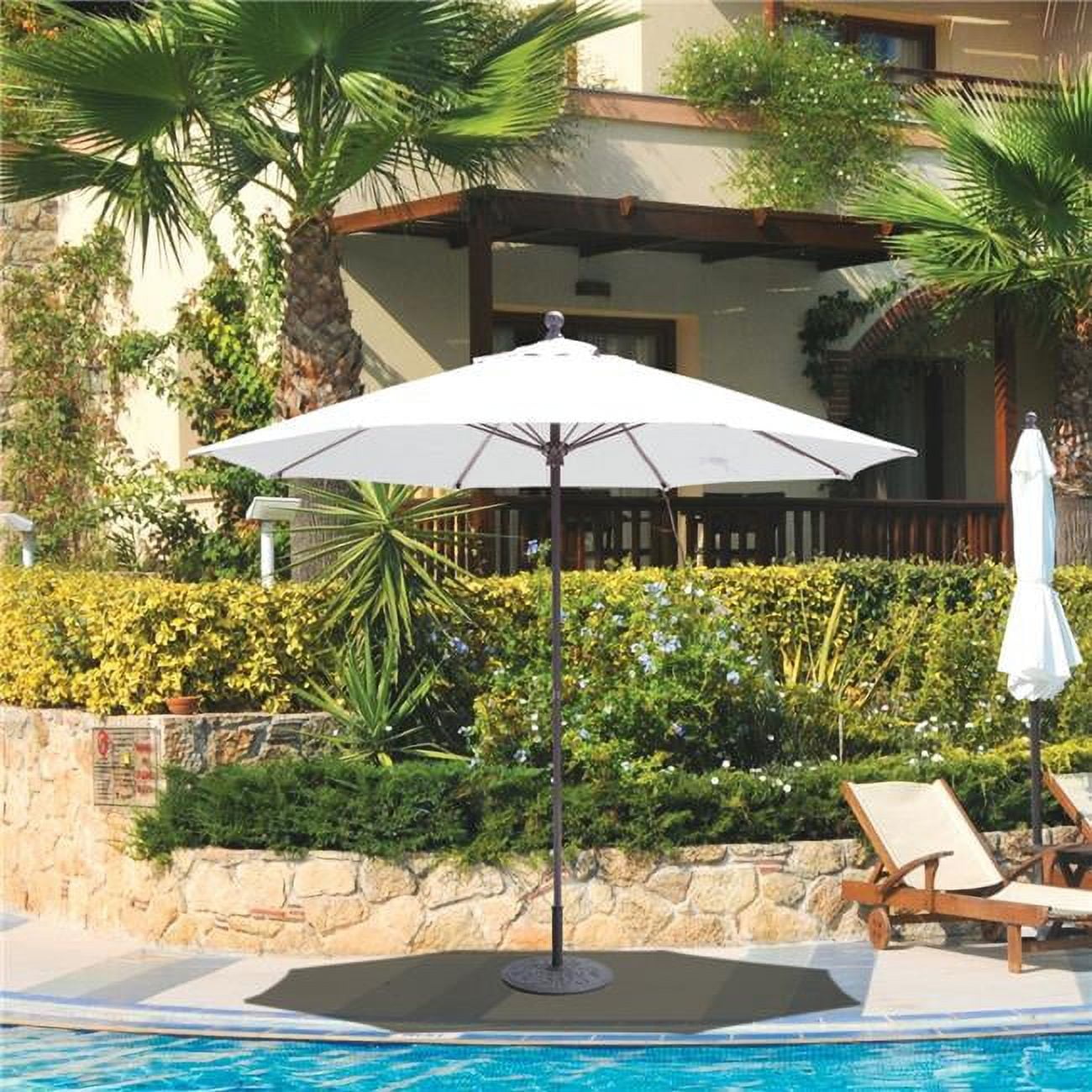 Galtech International 735BK Bottom Pole 9 ft. Standard Bottom Umbrella Extension Pole