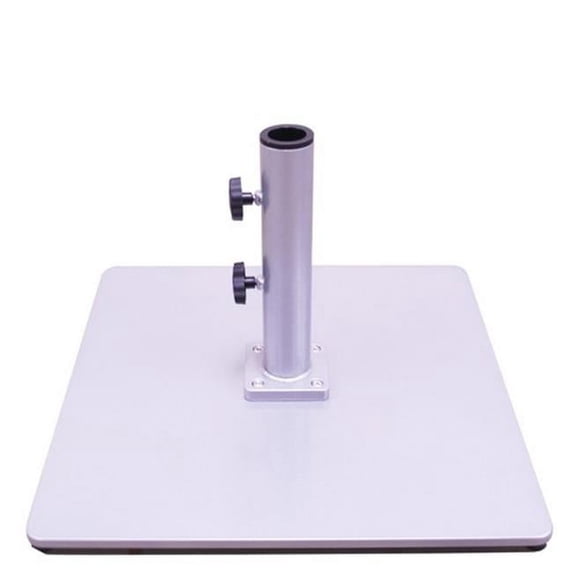Galtech Steel Plate Base - Silver - 85 lbs