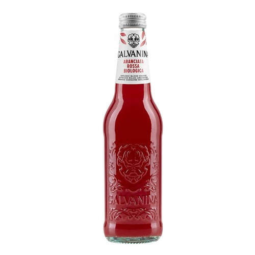 Galvanina Organic Sparkling Blood Orange 200ml, British Import (Pack of 6)