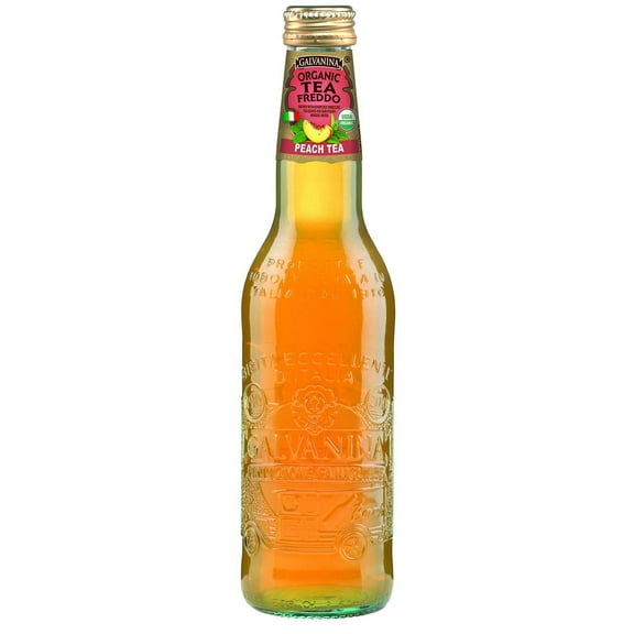 Galvanina - Peach Tea - Organic Tea Freddo - 12 fl oz (12 Glass Bottles)