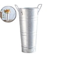 thumbnail image 1 of Galvanised Iron Water Bucket, Vintage Flower Arrangement Vase, Leak Proof Decorative Planter for Home Garden Cafe Decor, 1 of 5