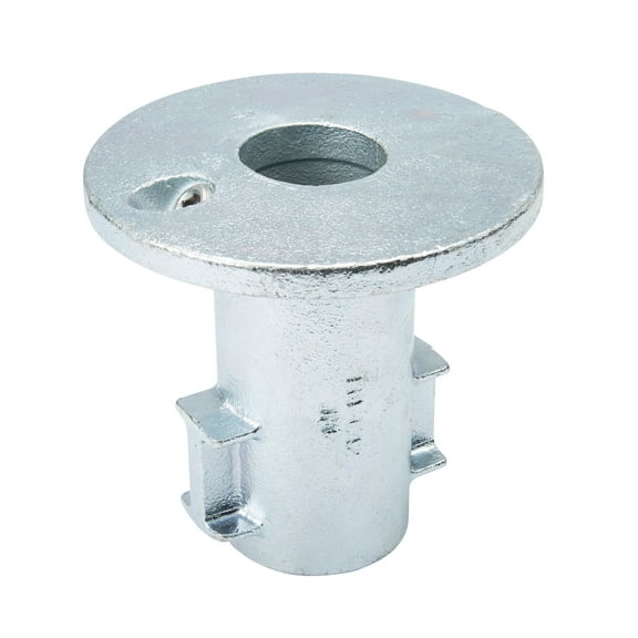 Galvanized 1-1/4-in Ground Socket fits Pipe O.D. 1.66-in