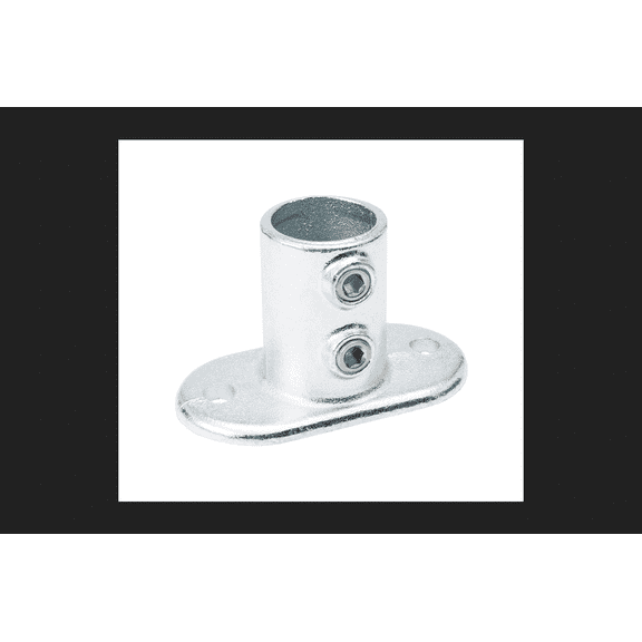 Galvanized 1-1/4-in Standard Rail Flange fits Pipe O.D. 1.66-in