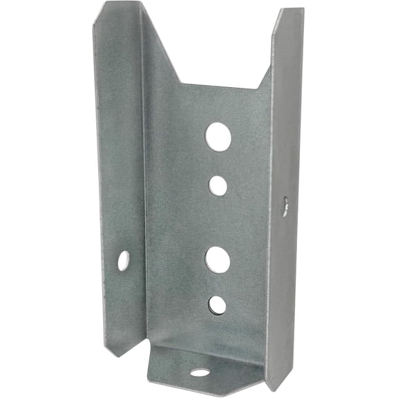 Galvanized 2x4 Fence Bracket Connector for Wood Post, Deck Railing - 20 Gauge (100 Pack)