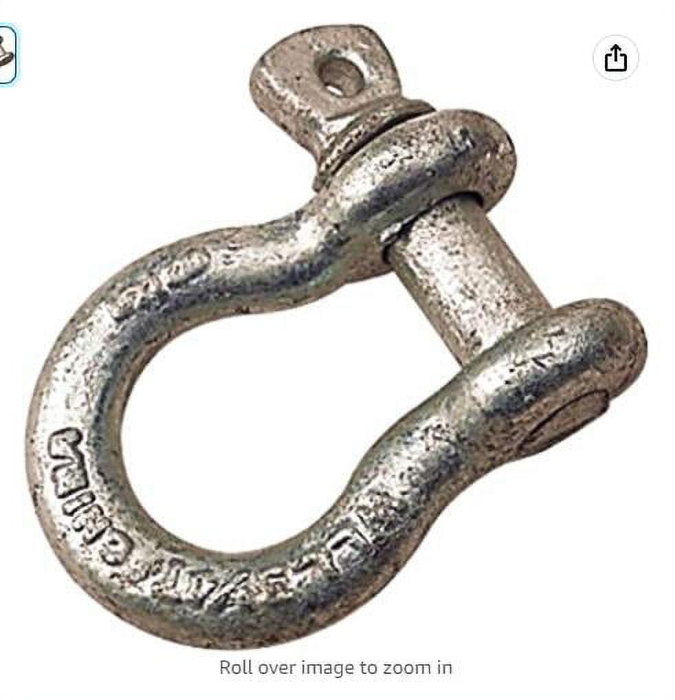 Galvanized Anchor Shackle Screw Pin Anchor Shackle 1/2'' Heavy Duty Off