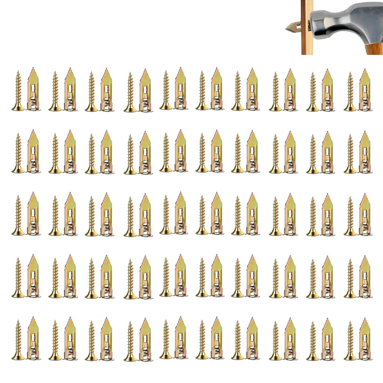 Galvanized Anti Loose Metal Expansion Bolts, Self Drilling Drywall ...