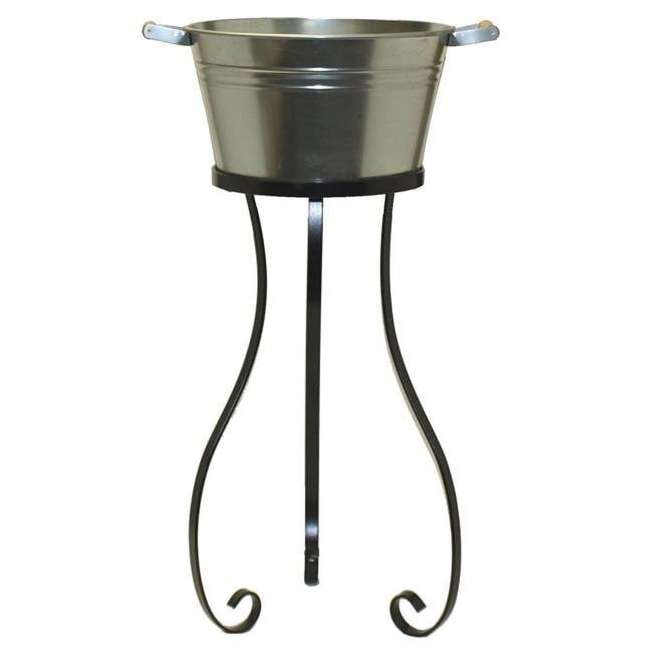 Galvanized Beverage Tub with Iron Stand
