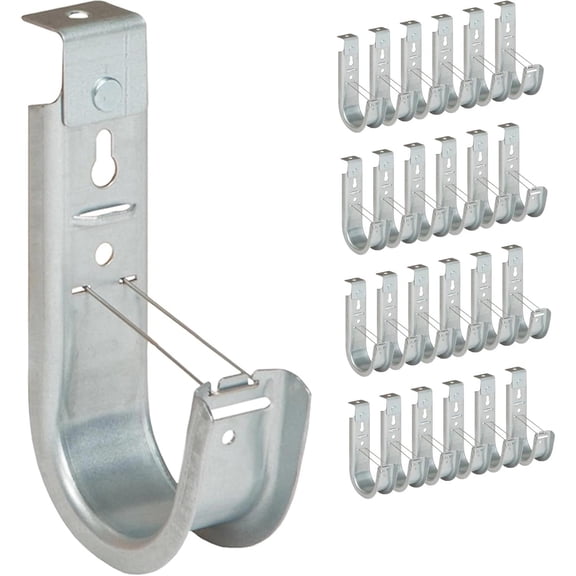 Galvanized Ceiling Mount J Hook 2 - 25 Pack Cable Management Clips