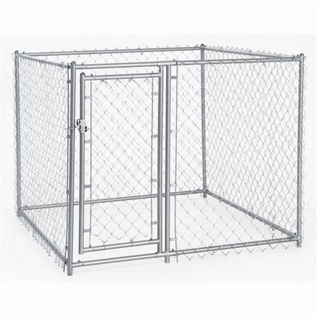 Galvanized Chain Link Kennel with PC Frame, 4 H x 5 W x 5 L ft.