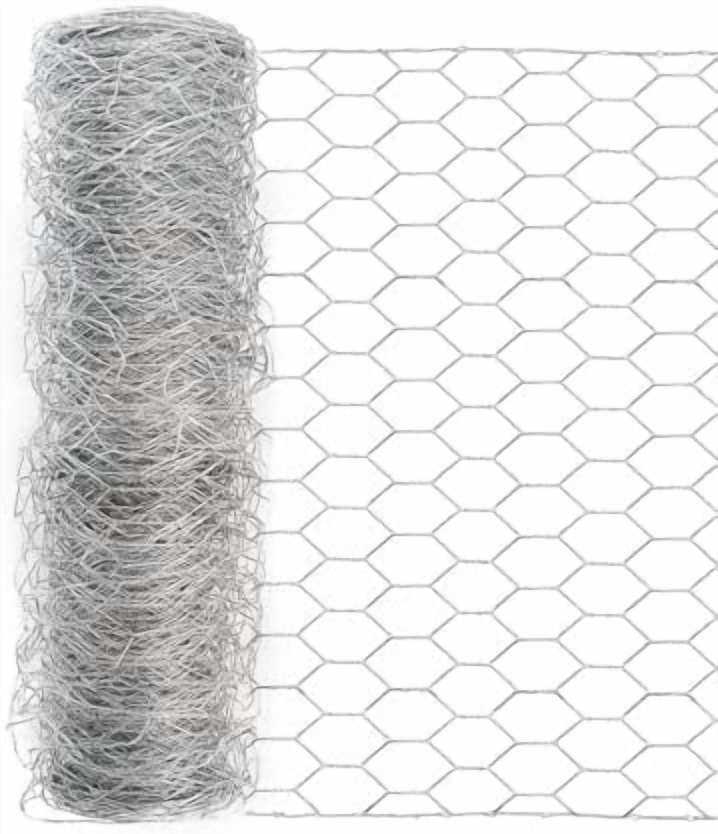 Galvanized Chicken Wire Mesh Roll 13.7" x 315", 0.8 Inch Hexagonal Poultry Netting Fence for Garden, Rabbits, Chicken Coop, Plant Protection & DIY Crafts