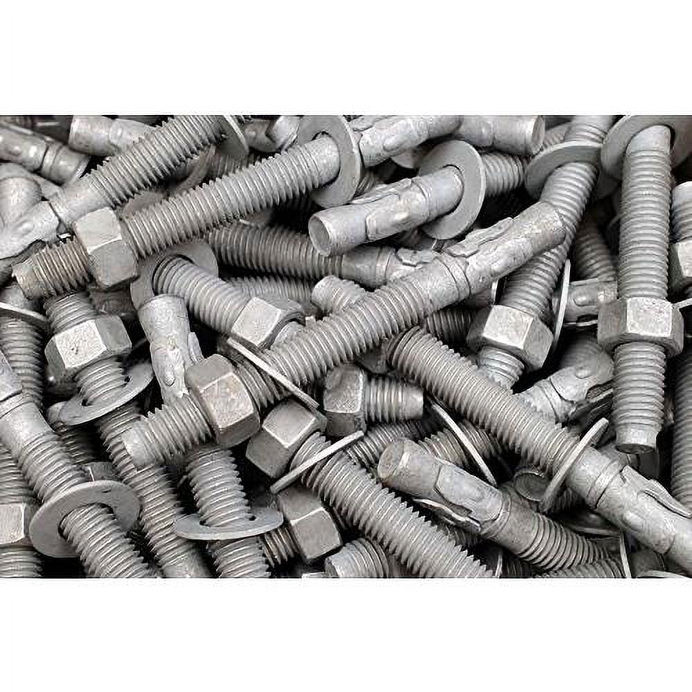 Galvanized Concrete Wedge Anchor Bolts 5/8 X 6 Includes Nuts & Washers
