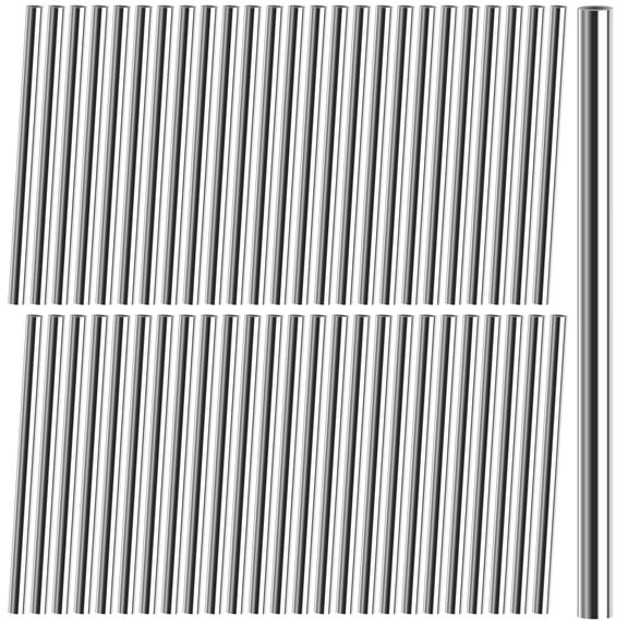 Galvanized Fence Brace Pin 5 Inch x 3/8 Inch, 50 Pack Rust Resistant Steel Pins for Wood Post, Bracing Tool Hardware for DIY Garden, Farm and Residential Fence