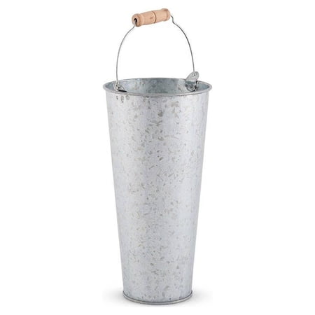 Galvanized Flower Market Bucket With Handle