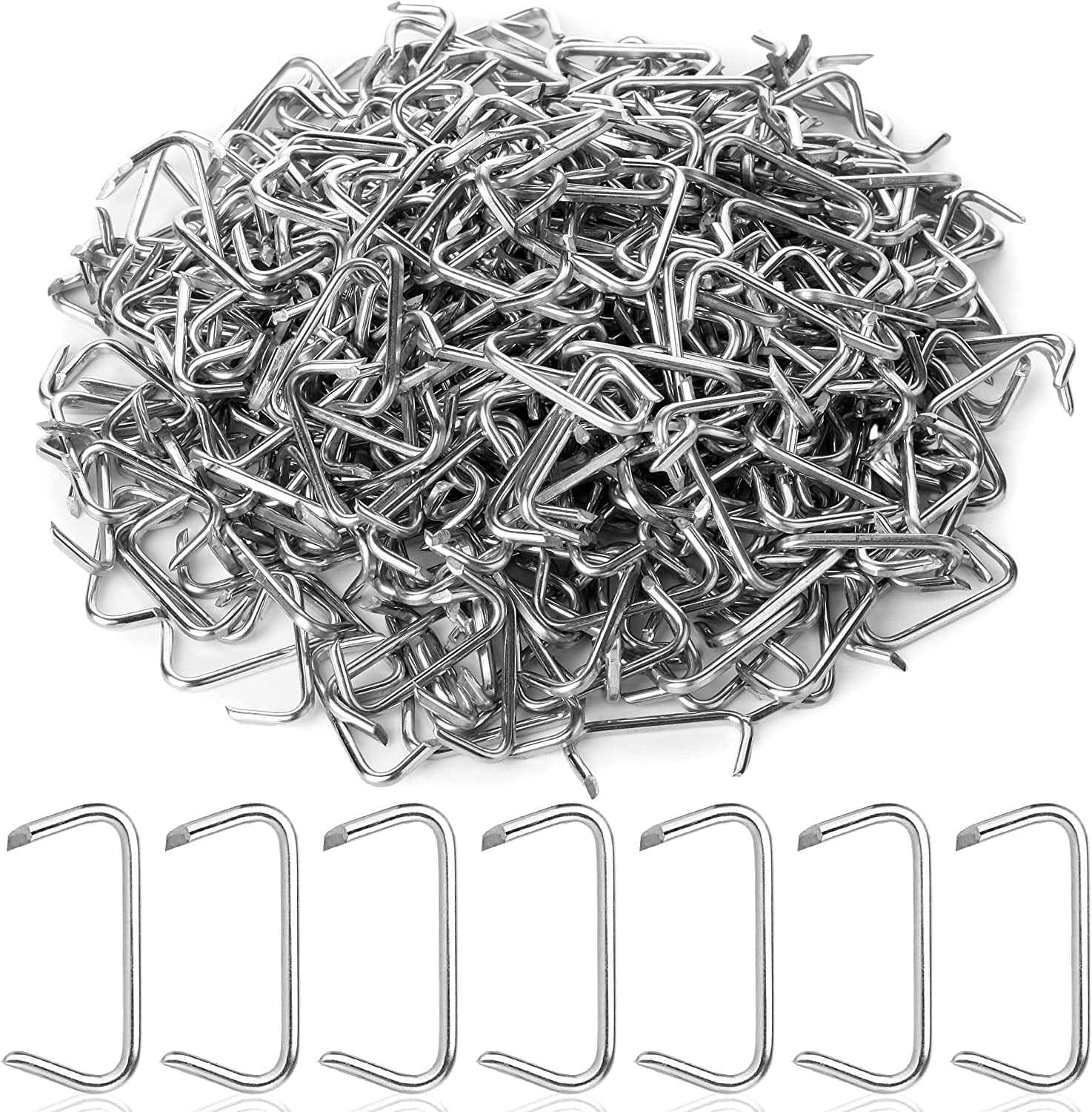Woofing Rings - Galvanized Hog Rings, 3/4