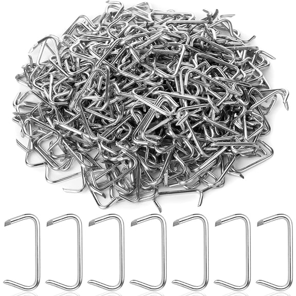 - Galvanized Hog Rings, 3/4", 420 Pcs, Hog Rings Upholstery, Hog Rings for Furniture Upholstery, Auto Upholstery, Meat & Sausage Casings, Fencing, Animal Pet Cages, Shock Cords