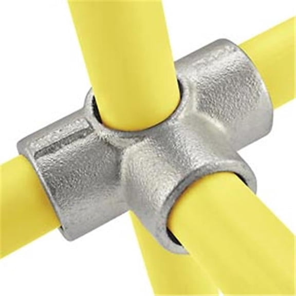 Galvanized Iron Side Outlet Tee - Gray - 1 in. Dia. - Durable Connection