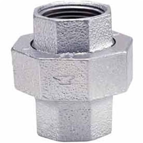 Galvanized Malleable Union - 1 in. - 150 PSI - Durable Connection