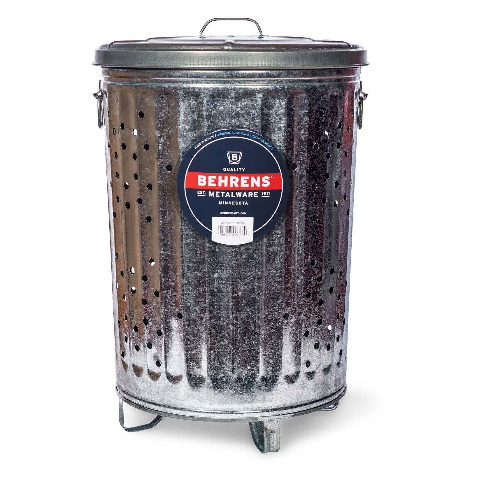 Galvanized Metal Burn Barrel Garbage Cage Incinerator Burning Paper 20