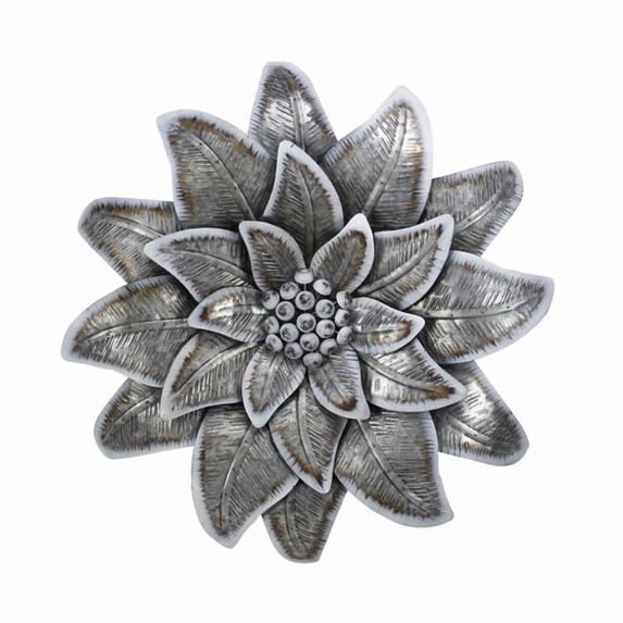 Galvanized Metal Flower Wall Decor