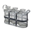 thumbnail image 1 of Galvanized Metal Jar Holder with Three Jars, 1 of 1