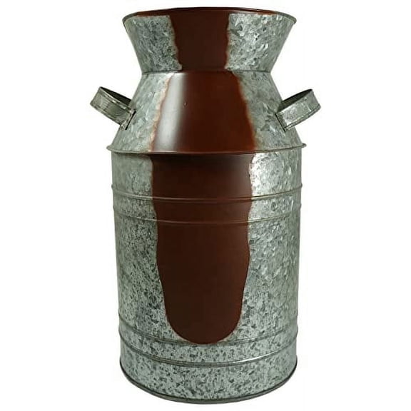 Galvanized Metal Milk Can Vase - 1.5 Gallon