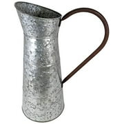 Galvanized Metal Pitcher- 15.6" Tall