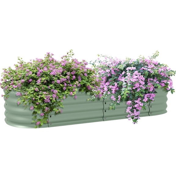 Galvanized Metal Planter / Flower and Vegetable Growing / Self - Draining Kit