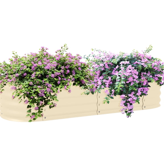 Galvanized Metal Stock Tank | Grow Flowers and Veggies Outside | Modular and Self - Draining Features
