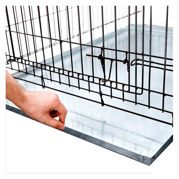 Galvanized Metal Tray for Dog Crates, Pet Kennels, Restaurant Grease Traps, and Floor Protection, Chew Proof Durability, Heavy-Duty Reusable Coverage, 41 x 27 Inches, (KPS-1119)