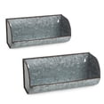 thumbnail image 1 of Galvanized Metal Wall Mounted Farmhouse Trough Shelf - Set of 2, 1 of 1