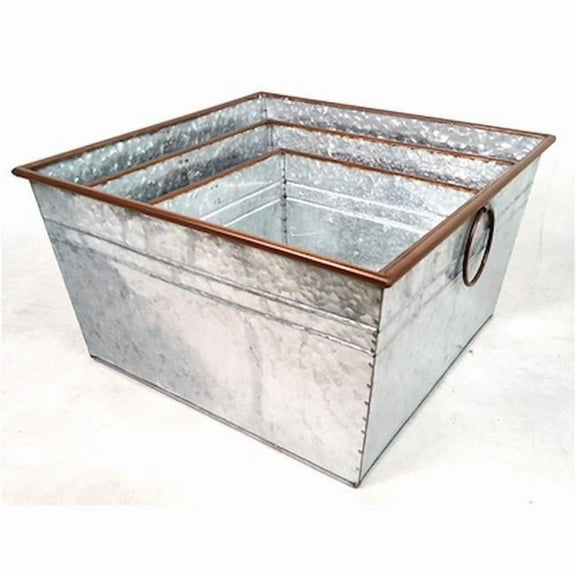 Galvanized Metal with Handles Bucket