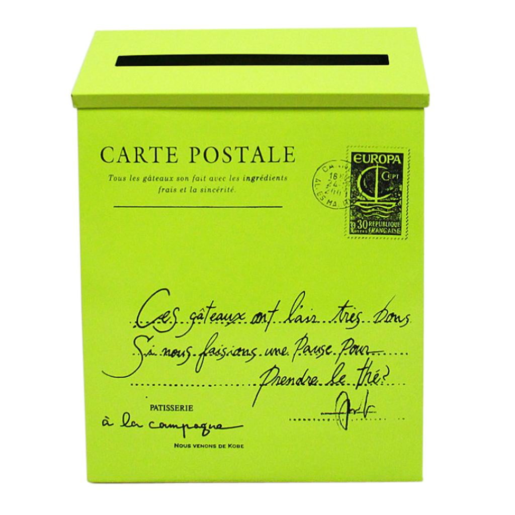 Galvanized Mounted Mailbox for Letter Box, Mailbox, Green