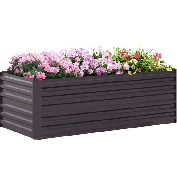 Galvanized Planter - Two - Foot Tall - Outdoor Gardening on Hard Surfaces - Hold More Soil