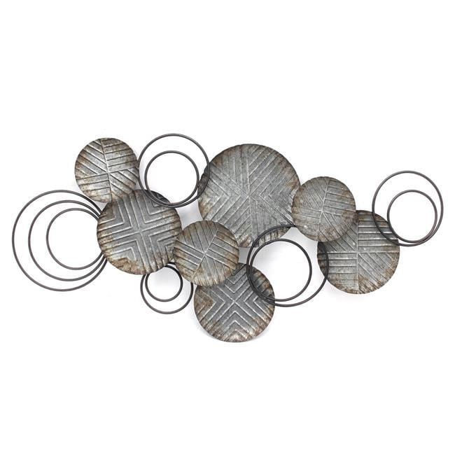 Galvanized Plates Wall Decor