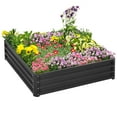 thumbnail image 1 of Galvanized Raised Garden Bed, 4' x 4' x 1' Metal Planter Box, for Growing Vegetables, Flowers, Herbs, Succulents, Gray, 1 of 7