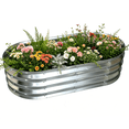 thumbnail image 1 of Mibote Galvanized Raised Garden Bed Outdoor, 4x2x1ft Metal Planter Box for Gardening Vegetables and Flowers, Silver, 1-Pack, 1 of 7
