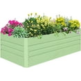 thumbnail image 1 of Galvanized Raised Garden Bed 8x4x2FT Outdoor Large Metal Planter Box Steel Kit for Planting Vegetables, Flowers, 1 of 13