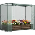 thumbnail image 1 of Galvanized Raised Garden Bed,Crop Cage,Plant Protection Net Tent Kit,Metal Planter Box Bottomless Planting Vegetables for Garden, 1 of 8