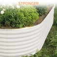 thumbnail image 1 of Galvanized Raised Garden Bed - Heavy Duty Oval Metal Planter Boxes, Rust-Resistant, Bottomless, Easy Assembly, Ergonomic for Vegetables, Flowers, Herbs, Fruits - 4x2x2 ft & 8x2x1.5 ft, 18–24" Tall, 1 of 9