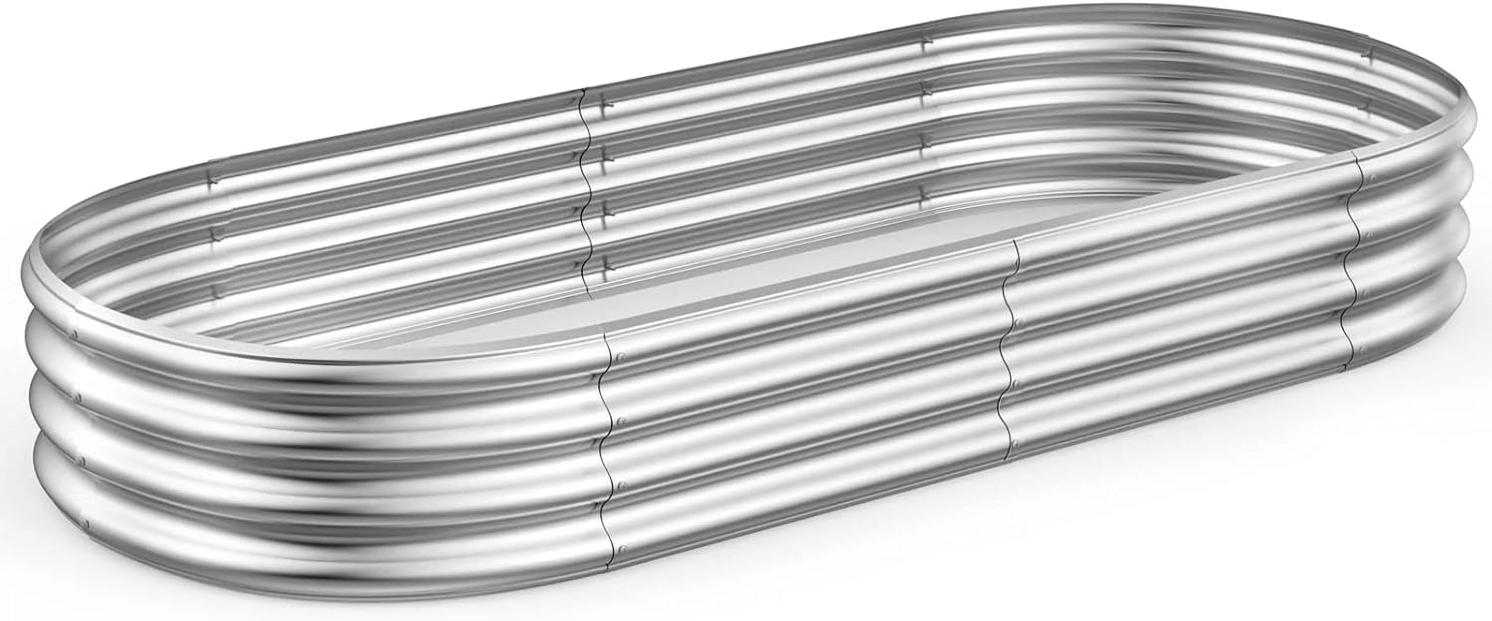 Galvanized Raised Garden Bed Kit 8ft Galvanized Planter Garden Boxes ...