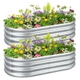 Galvanized Raised Garden Bed Kit, Metal Raised Garden Boxes Outdoor