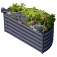 Galvanized Raised Garden Bed Kits 17" Tall Large Metal Raised Garden
