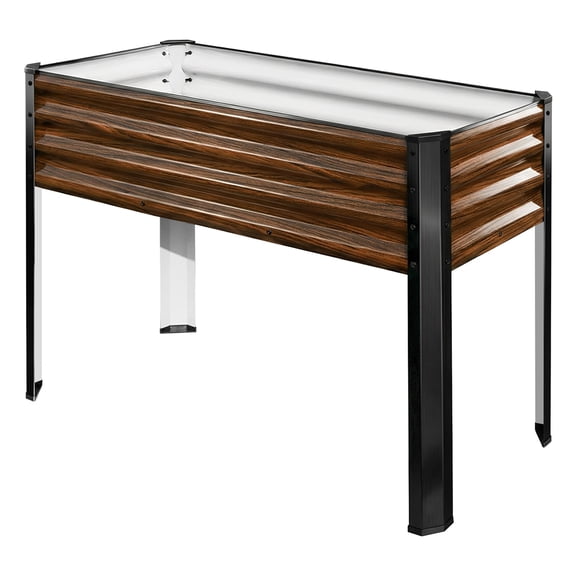 SnugNiture Galvanized Raised Garden Bed with Legs, Large Metal Elevated Raised Planter Box for Vegetables Lawn Green Flowers, Fruits, 600 lb Capacity