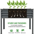 thumbnail image 1 of Galvanized Raised Garden Bed with Legs, Galvanized Planter Raised Garden Boxes Outdoor, Oval Large Metal Raised Garden Beds for Vegetables, 1 of 4