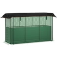 thumbnail image 1 of Galvanized Raised Garden Bed with Trellis and Cover, Planter Box for Vegetables, Herbs, Flowers, Green, 1 of 11