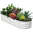 thumbnail image 1 of Galvanized Raised Garden Beds Outdoor,Oval Raised Metal Planter Box With Open Base For Planting Vegetables Flowers Herb,Easy-Assembly, 1 of 8
