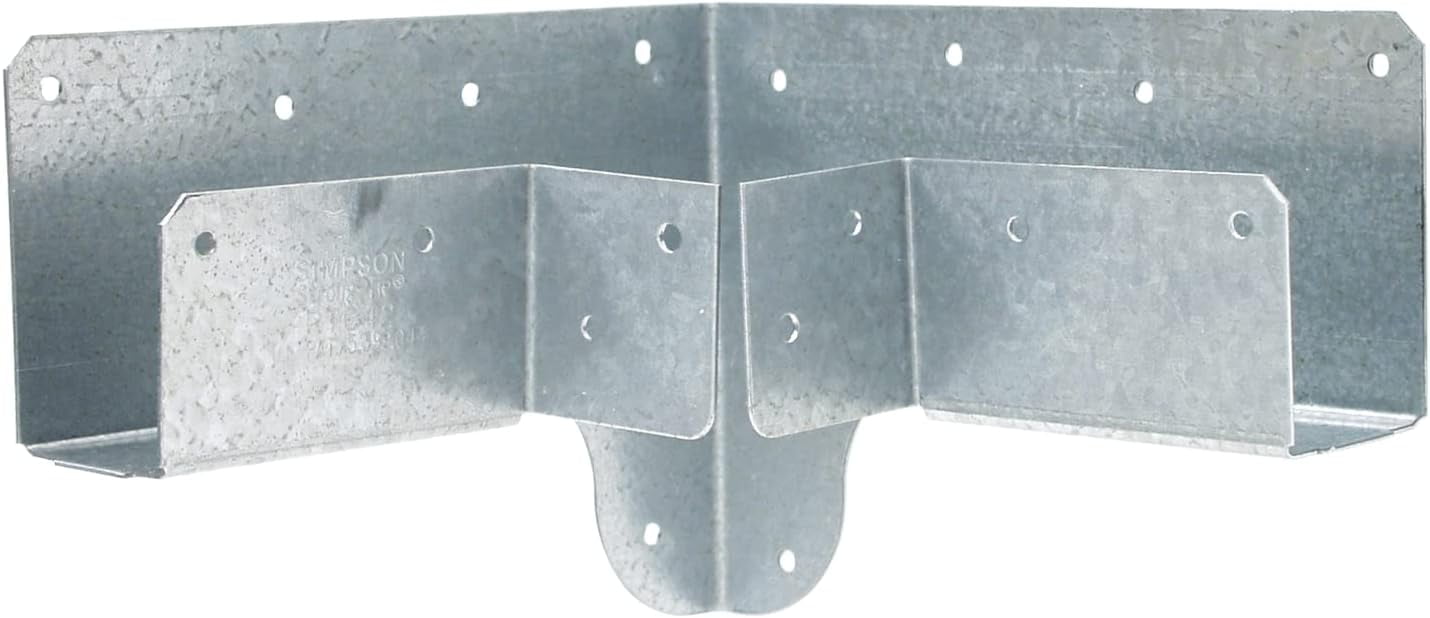 Galvanized Rigid Tie Corner For 2X Joist, 4X4 Post